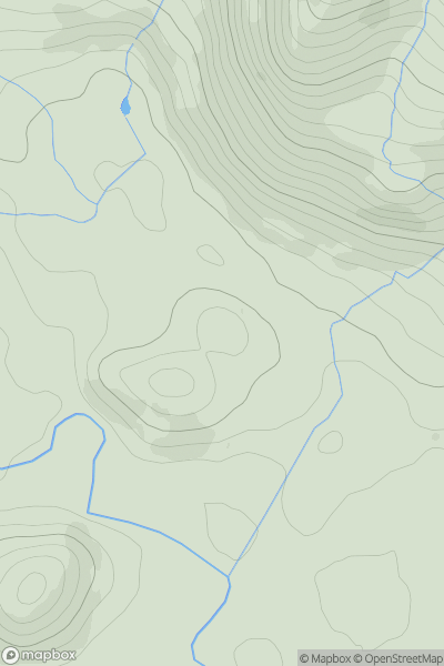 Thumbnail image for Caile Mullach showing contour plot for surrounding peak