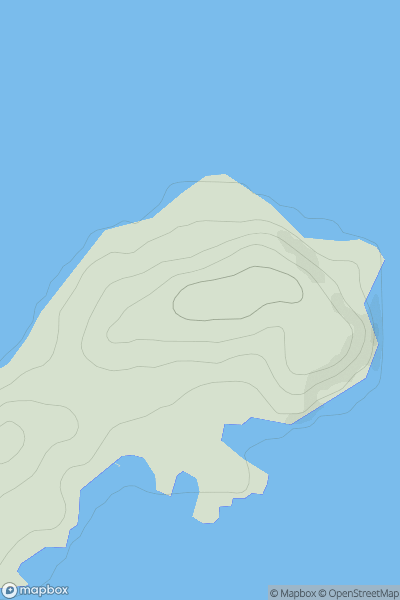 Thumbnail image for Cnoc na Goibhre showing contour plot for surrounding peak
