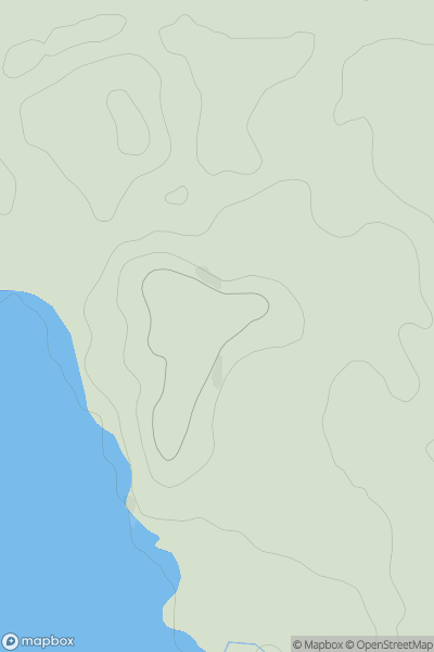 Thumbnail image for Inchie Hill showing contour plot for surrounding peak