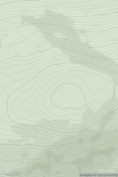 Thumbnail image for Drummond Hill West Top showing contour plot for surrounding peak