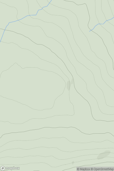 Thumbnail image for Cluny Hill showing contour plot for surrounding peak