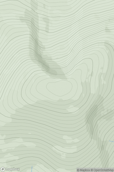 Thumbnail image for Toll Creagach showing contour plot for surrounding peak