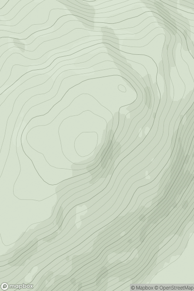Thumbnail image for Drummond Hill East Top showing contour plot for surrounding peak