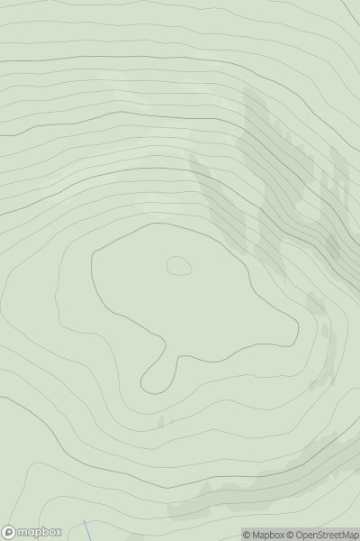 Thumbnail image for Creag Kynachan showing contour plot for surrounding peak