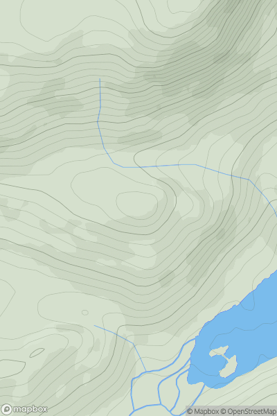 Thumbnail image for Dun nam Muclach showing contour plot for surrounding peak