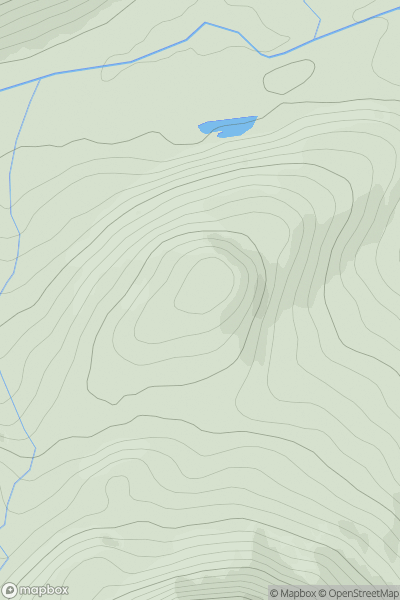 Thumbnail image for Dubh Chnocan showing contour plot for surrounding peak