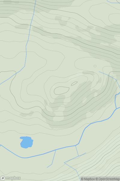 Thumbnail image for Dun Eigheach showing contour plot for surrounding peak