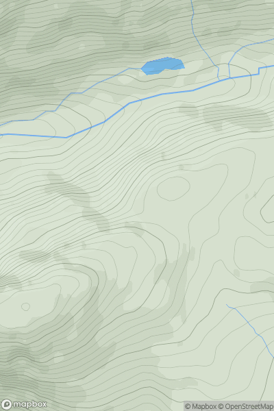Thumbnail image for An Grianan NE Top showing contour plot for surrounding peak