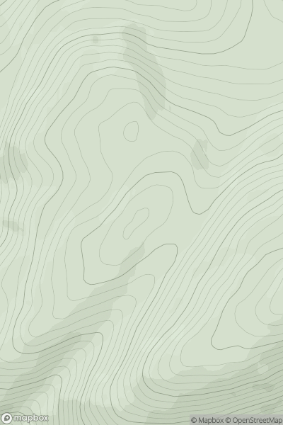 Thumbnail image for Beinn Churalain West Top showing contour plot for surrounding peak