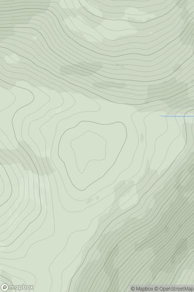 Thumbnail image for Beinn Mhic na Ceisich South Top showing contour plot for surrounding peak