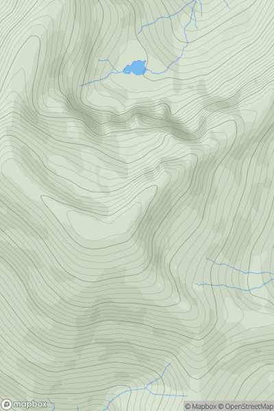 Thumbnail image for Sgurr a' Bhealaich Dheirg showing contour plot for surrounding peak