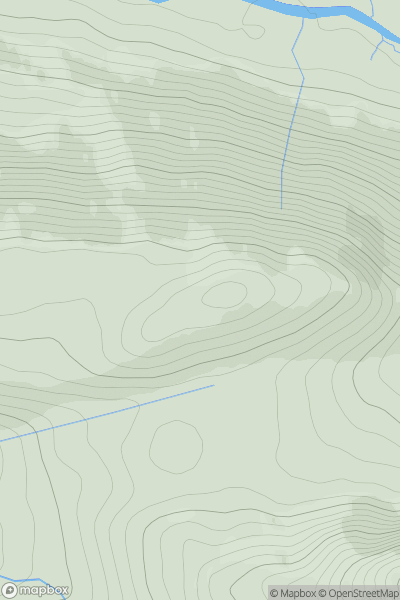 Thumbnail image for Meall an Fheuraich showing contour plot for surrounding peak