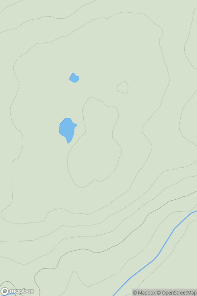 Thumbnail image for Druim Leacainn showing contour plot for surrounding peak
