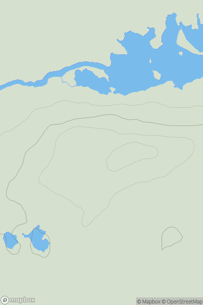 Thumbnail image for Tom Dubh Mor showing contour plot for surrounding peak