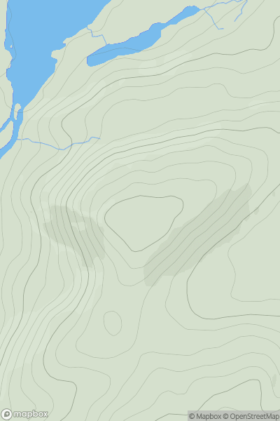 Thumbnail image for Creag na h-Atha showing contour plot for surrounding peak