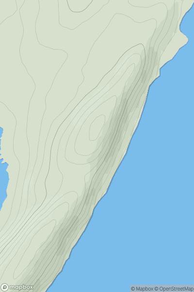 Thumbnail image for Garbh Ard North Top showing contour plot for surrounding peak