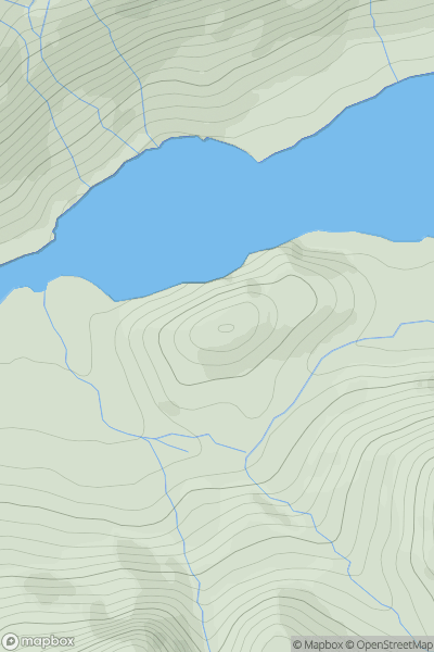 Thumbnail image for Torr a' Phloda showing contour plot for surrounding peak