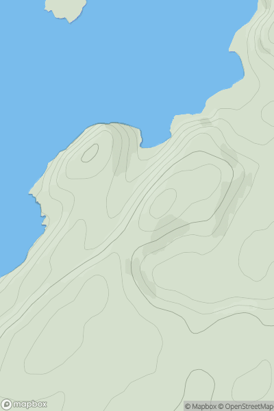 Thumbnail image for Creag Sgeanach showing contour plot for surrounding peak