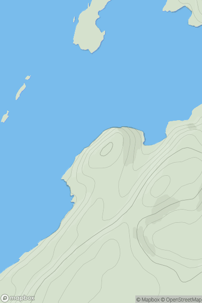Thumbnail image for Sron Port na Moralachd showing contour plot for surrounding peak