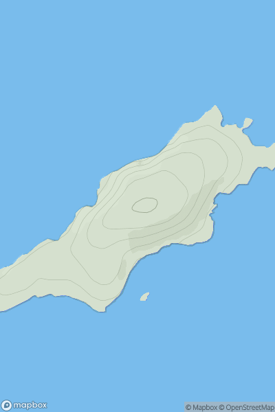 Thumbnail image for Bernera Island showing contour plot for surrounding peak