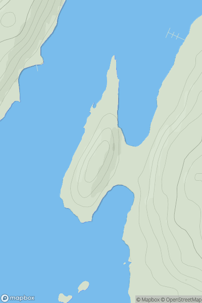 Thumbnail image for The Knap showing contour plot for surrounding peak