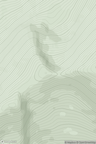 Thumbnail image for Tom a' Choinich Beag showing contour plot for surrounding peak