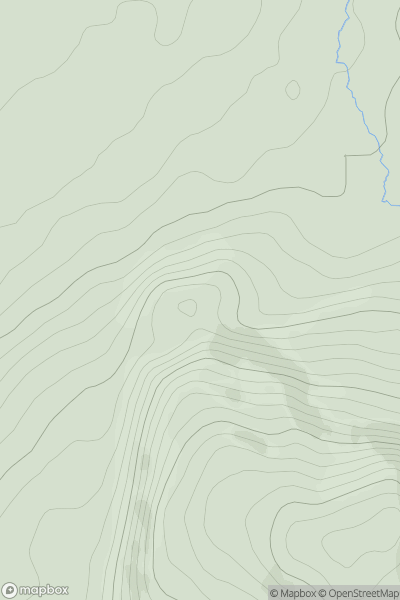 Thumbnail image for Meall nan Eagan Far NW Top showing contour plot for surrounding peak