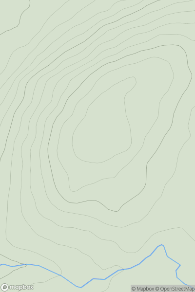 Thumbnail image for Meall Ardruighe showing contour plot for surrounding peak