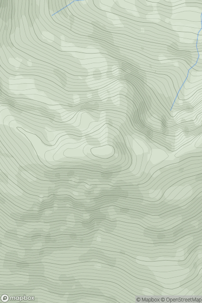 Thumbnail image for Sgurr na Ciste Duibhe showing contour plot for surrounding peak