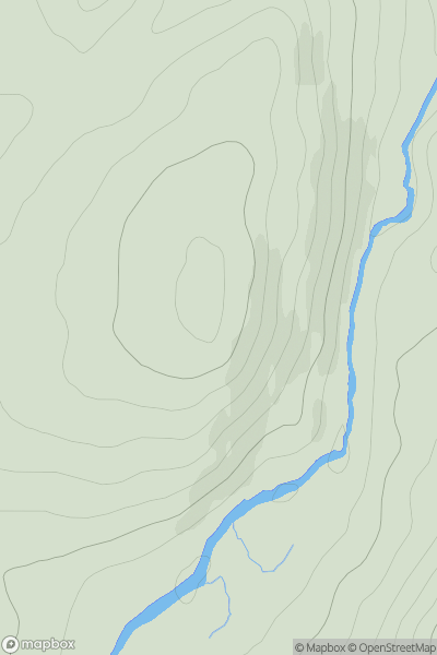 Thumbnail image for Torr nan Damh showing contour plot for surrounding peak