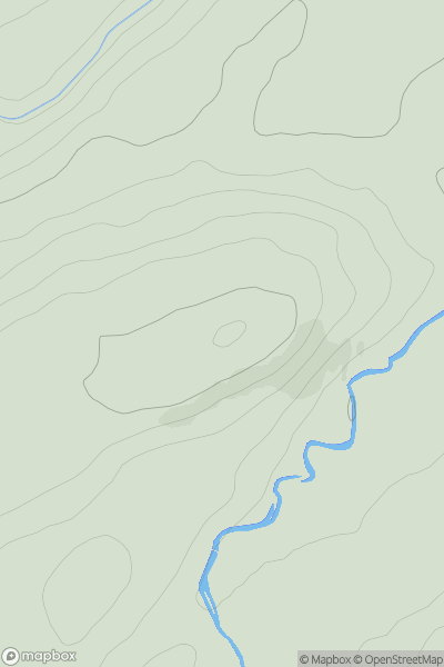 Thumbnail image for Druim an Aird showing contour plot for surrounding peak