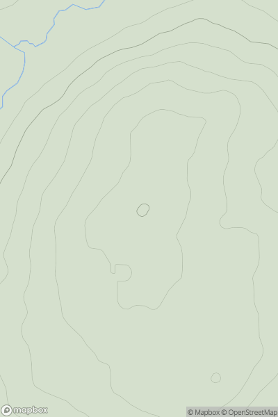 Thumbnail image for Leathad nan Craobh Fearna showing contour plot for surrounding peak