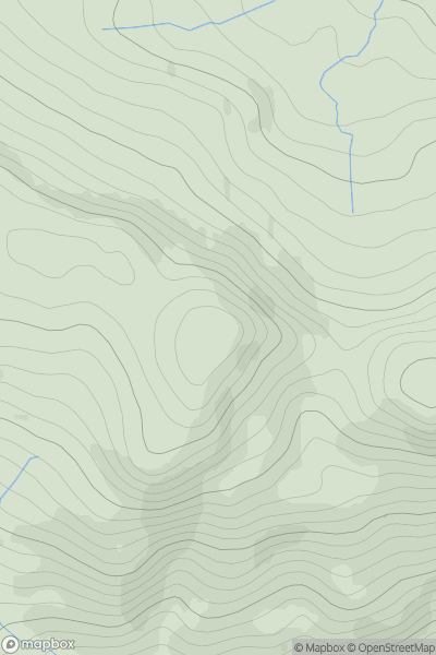 Thumbnail image for Creag an Eirionnaich showing contour plot for surrounding peak