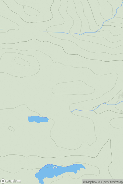 Thumbnail image for Cnoc na Craoibhe showing contour plot for surrounding peak