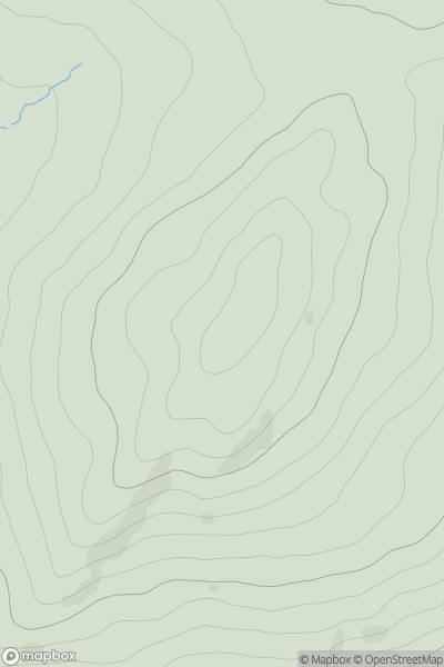 Thumbnail image for Creagan Odhar showing contour plot for surrounding peak