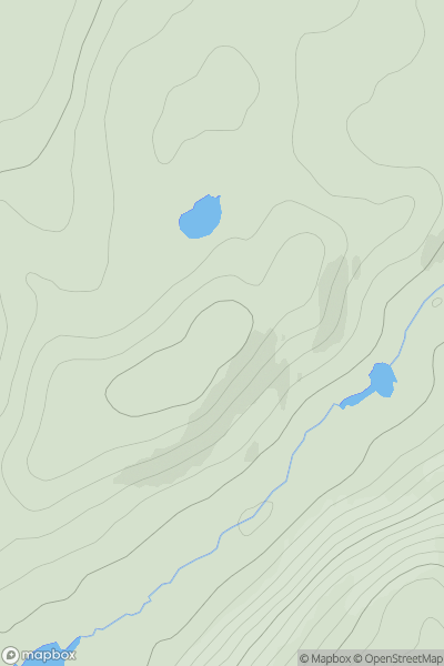 Thumbnail image for Druim an Ruighe showing contour plot for surrounding peak