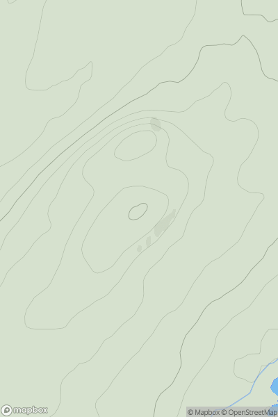 Thumbnail image for Creagan a' Choin showing contour plot for surrounding peak