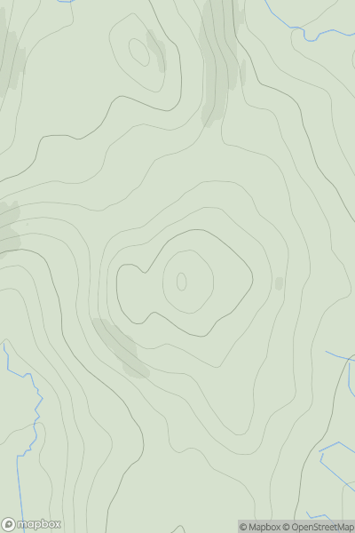 Thumbnail image for Creagan na Leacainn showing contour plot for surrounding peak