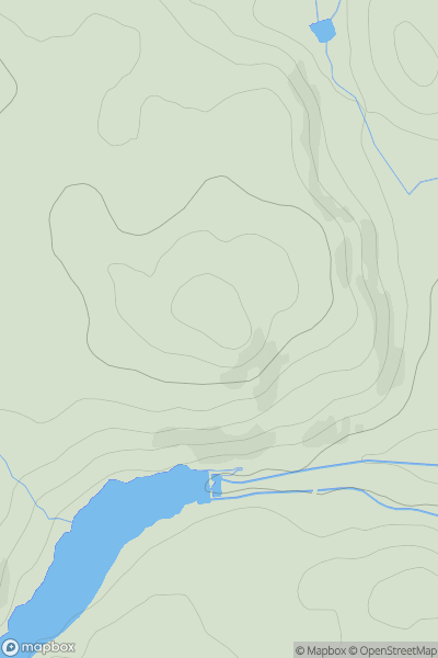 Thumbnail image for Torr nan Earban showing contour plot for surrounding peak