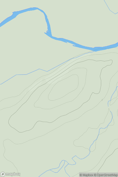 Thumbnail image for Creagan Breugach showing contour plot for surrounding peak