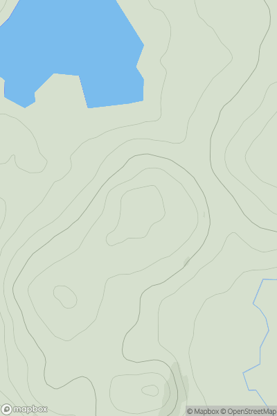 Thumbnail image for Cnocan Oisinneach Mor showing contour plot for surrounding peak