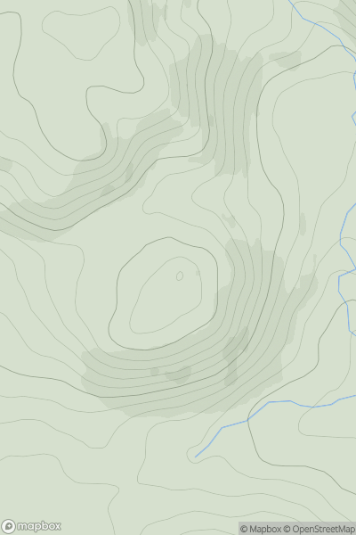 Thumbnail image for Spurn Hill showing contour plot for surrounding peak