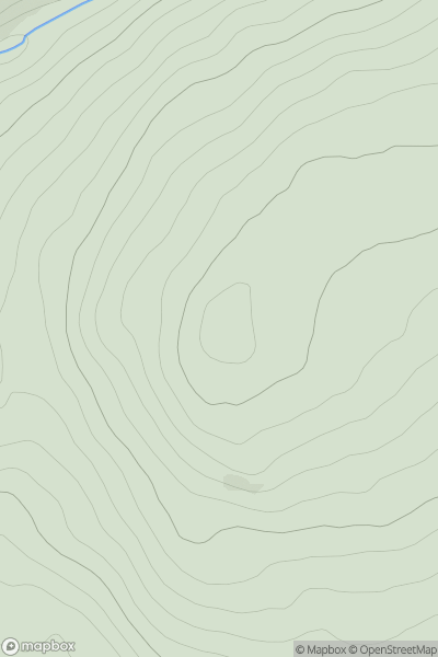 Thumbnail image for Meall Dubh-ghlas showing contour plot for surrounding peak