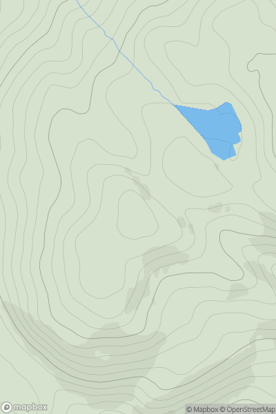 Thumbnail image for Deuchary Hill West Top showing contour plot for surrounding peak