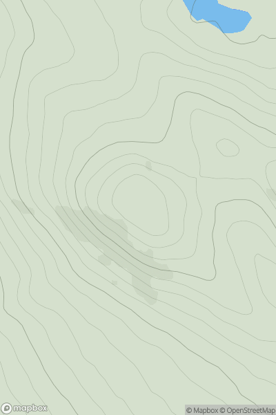 Thumbnail image for Knock of Balmyle showing contour plot for surrounding peak