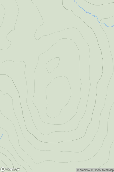 Thumbnail image for Fiacail Mhor showing contour plot for surrounding peak