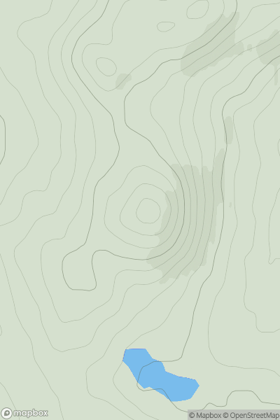 Thumbnail image for Cnoc Eirionnaich showing contour plot for surrounding peak