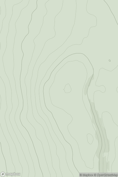 Thumbnail image for Creagan Ruathair showing contour plot for surrounding peak