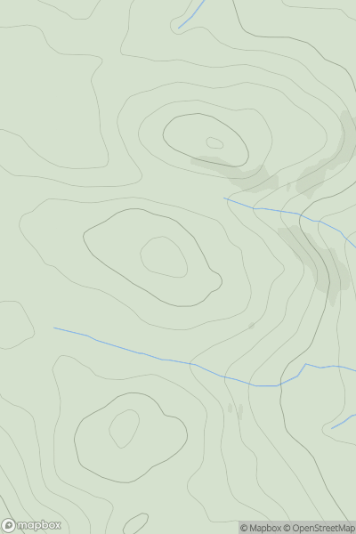 Thumbnail image for Riemore Hill North Top showing contour plot for surrounding peak
