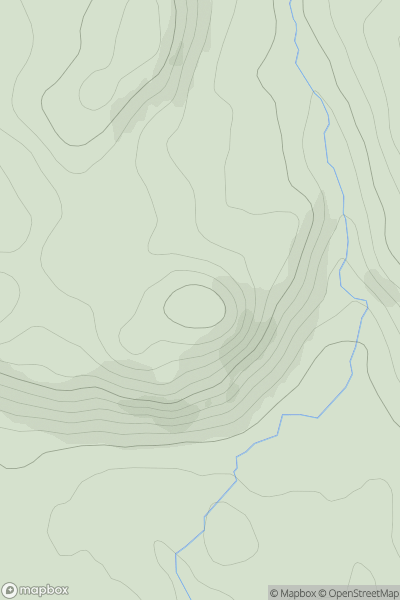 Thumbnail image for Garbh Chreag showing contour plot for surrounding peak
